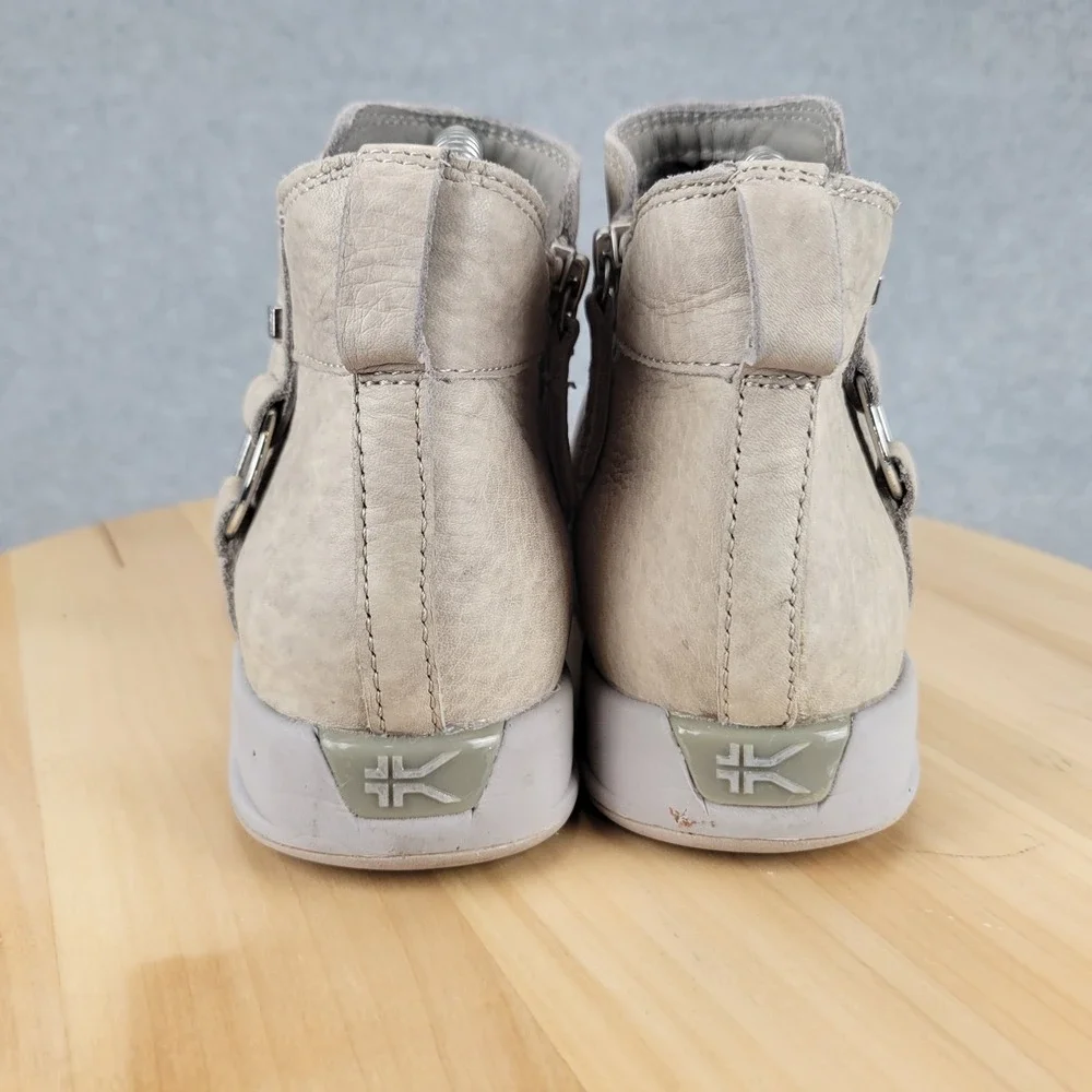 Kuru Tempo Womens Size 6.5 Gray‎ Classic Outdoor Leather Zip Ankle Boots